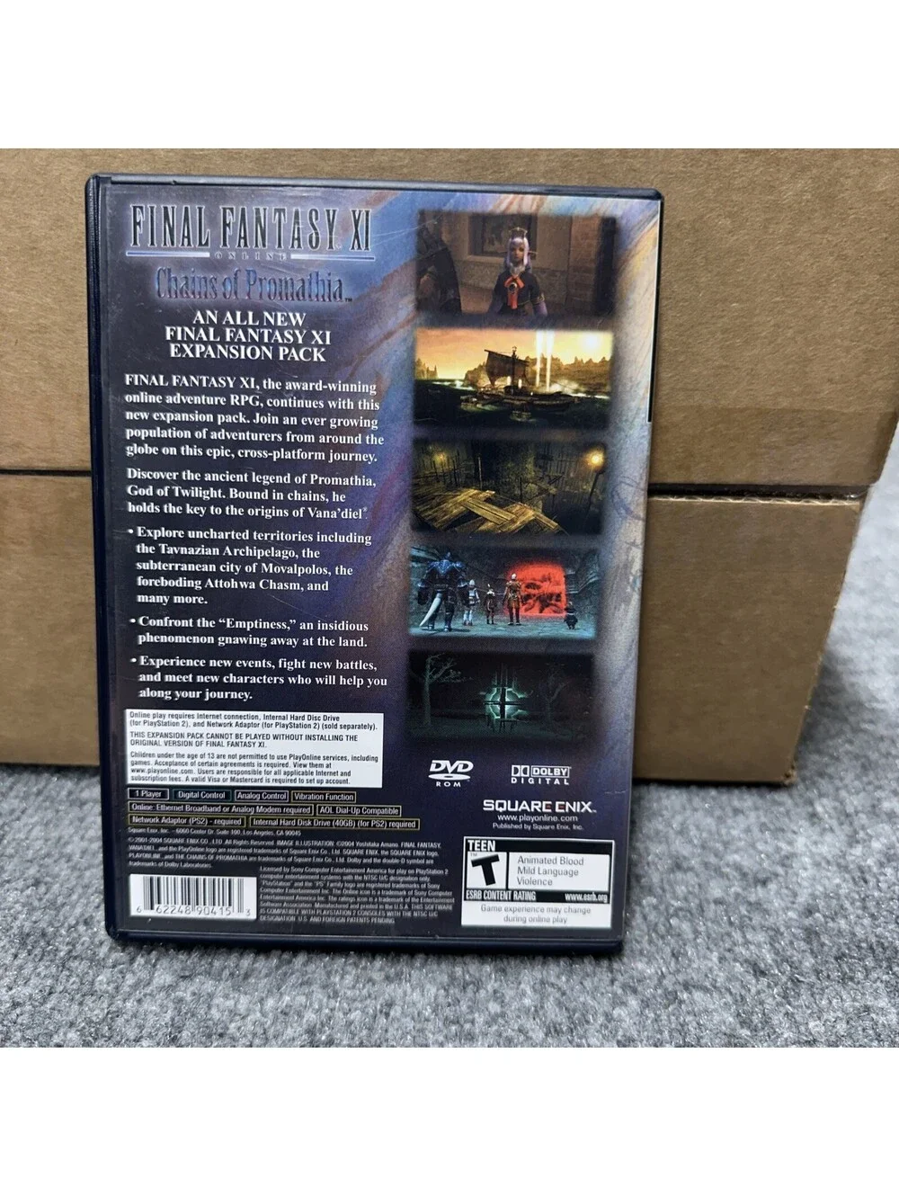 Final Fantasy XI Chains of Promathia (Sony Playstation 2, PS2) - Complete Tested